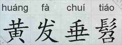 黄发垂髫的拼音