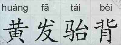 黄发骀背的拼音
