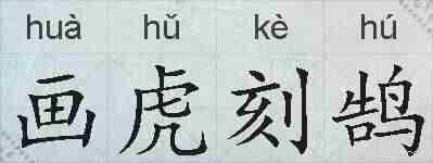 画虎刻鹄的拼音