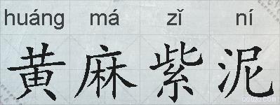 黄麻紫泥的拼音
