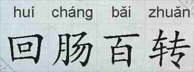 回肠百转的拼音