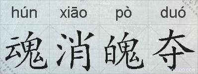 魂消魄夺的拼音