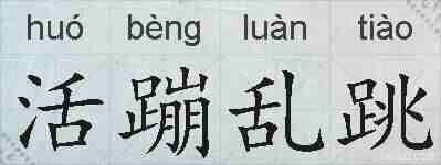 活蹦乱跳的拼音