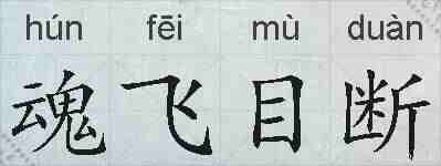 魂飞目断的拼音