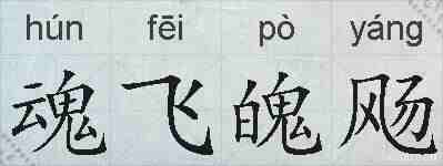 魂飞魄飏的拼音