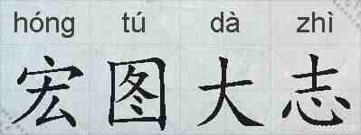宏图大志的拼音