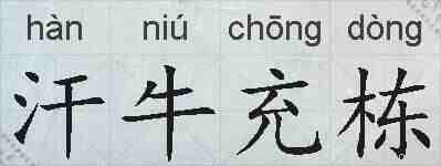 汗牛充栋的拼音