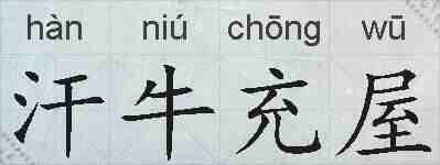 汗牛充屋的拼音