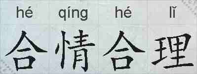 合情合理的拼音