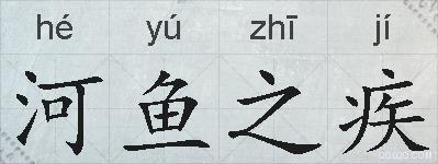 河鱼之疾的拼音
