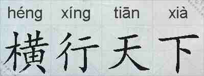 横行天下的拼音