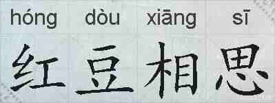 红豆相思的拼音