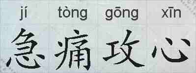 急痛攻心的拼音