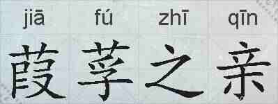 葭莩之亲的拼音