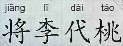 将李代桃的拼音