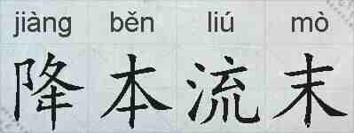 降本流末的拼音