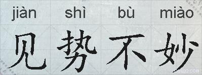 见势不妙的拼音