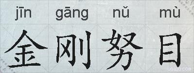 金刚努目的拼音