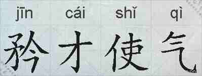 矜才使气的拼音