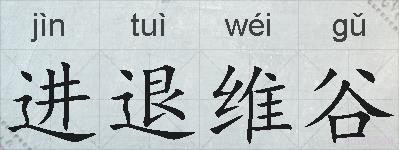 进退维谷的拼音