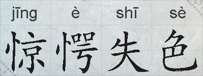 惊愕失色的拼音