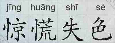 惊慌失色的拼音
