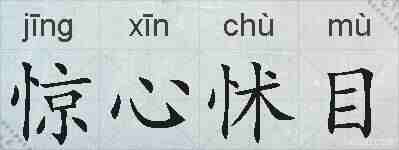 惊心怵目的拼音