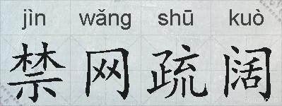 禁网疏阔的拼音