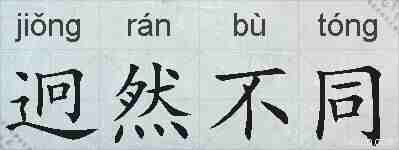 迥然不同的拼音