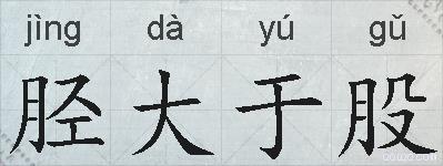胫大于股的拼音