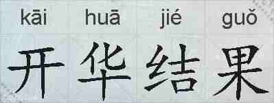 开华结果的拼音