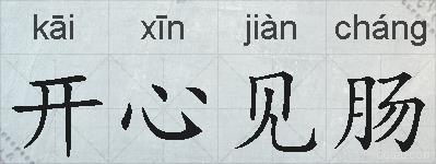 开心见肠的拼音
