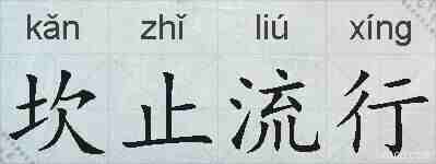 坎止流行的拼音