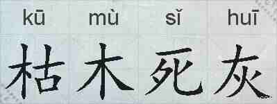 枯木死灰的拼音