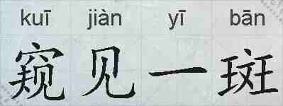 窥见一斑的拼音
