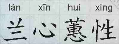 兰心蕙性的拼音