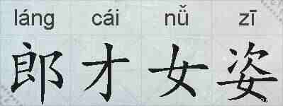 郎才女姿的拼音