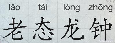 老态龙钟的拼音