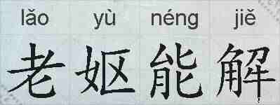 老妪能解的拼音