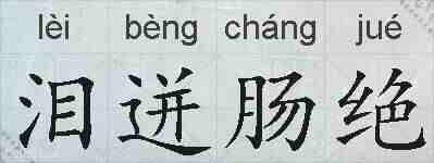 泪迸肠绝的拼音