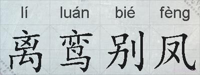 离鸾别凤的拼音
