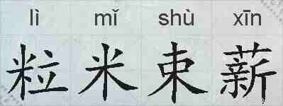 粒米束薪的拼音