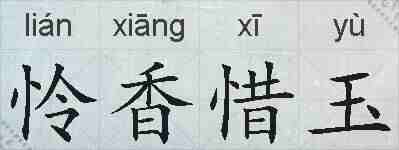 怜香惜玉的拼音