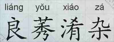 良莠淆杂的拼音