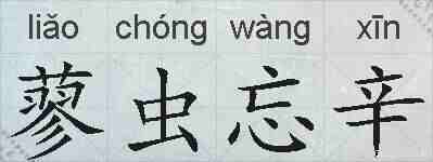 蓼虫忘辛的拼音