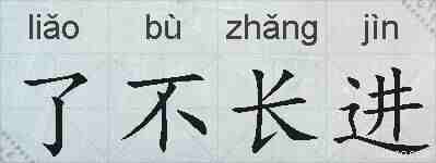 了不长进的拼音