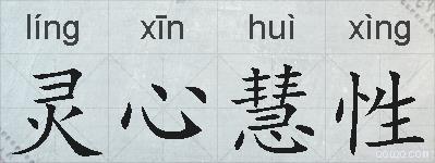 灵心慧性的拼音