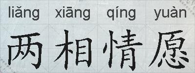 两相情愿的拼音