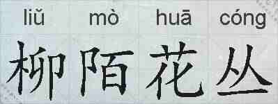 柳陌花丛的拼音