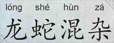 龙蛇混杂的拼音